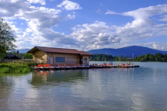 Faak am See lido, on Lake Faak, Carinthia, Austria