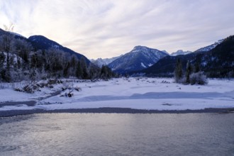 Vorderriss an der jungen Isar, Tölzer Land, Upper Bavaria, Bavaria, Germany