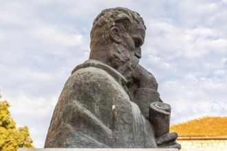 Monument to Petar Hektorovic, Starigrad, island of Hvar, Dalmatia, Croatia