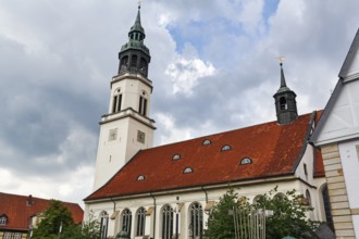 St. Mary's Church, visitors in the church tower, historic old town, Celle, Lüneburg Heath, Germany