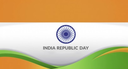 This image features the Indian flag with the text India Republic Day displayed, symbolizing