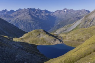 Landscape panorama, summit cross, Brennkogel, mountain lake, GroÃŸglockner, Pinzgau