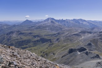 Landscape panorama, summit cross, Brennkogel, high alpine road, GroÃŸglockner, Pinzgau