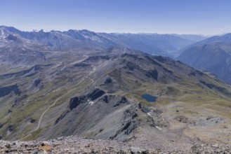 Landscape panorama, summit cross, Brennkogel, mountain lake, GroÃŸglockner, Pinzgau