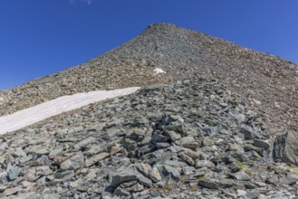 Landscape panorama, summit cross, Brennkogel, hiker, GroÃŸglockner, Pinzgau