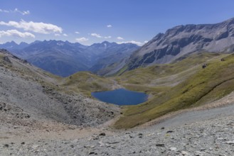 Landscape panorama, summit cross, Brennkogel, lake, GroÃŸglockner, Pinzgau
