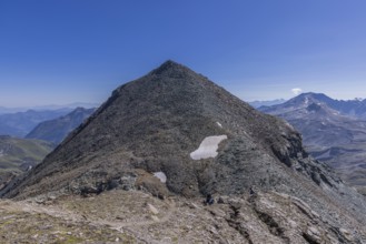 Landscape panorama, summit cross, Brennkogel, hiker, GroÃŸglockner, Pinzgau