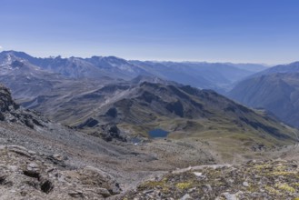 Landscape panorama, summit cross, Brennkogel, mountain lake, GroÃŸglockner, Pinzgau