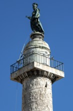 View of statue of Apostle Peter, St. Peter, Saint Peter, erected in 1587 at the behest of Pope