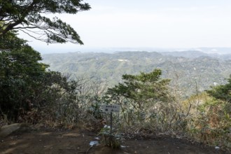 View from the summit of Mount Nokogiri, Mount Nokogiri, mountain landscape along the Shariki-michi