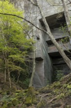 Tourist attraction, place of interest, historic Boshu quarry and rocky mountain landscape on the