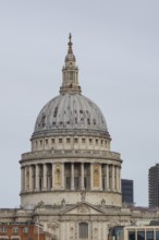 Dome of St. Pauls cathedral, City of London, England, United Kingdom
