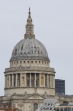 Dome of St. Pauls cathedral, City of London, England, United Kingdom