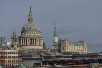 Dome of St. Pauls cathedral, City of London, England, United Kingdom