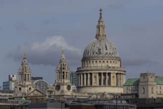 Dome of St. Pauls cathedral, City of London, England, United Kingdom