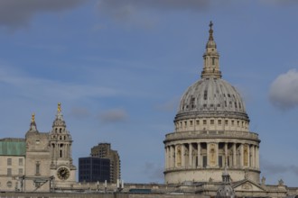 Dome of St. Pauls cathedral, City of London, England, United Kingdom