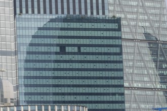 Close up of an office skyscraper building, City of London, England, United Kingdom