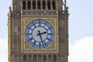 Big Ben or The Elizabeth Tower clock tower of the Palace of Westminster or Houses of Parliment,
