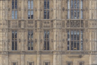 Close up of the Palace of Westminster or Houses of Parliment, City of London, England, United