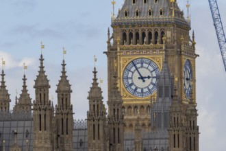 Big Ben or The Elizabeth Tower clock tower of the Palace of Westminster or Houses of Parliment,