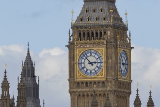 Big Ben or The Elizabeth Tower clock tower of the Palace of Westminster or Houses of Parliment,