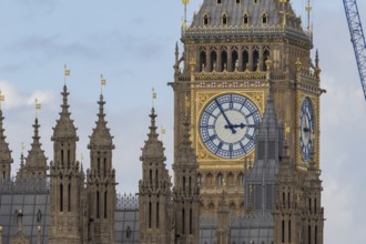 Big Ben or The Elizabeth Tower clock tower of the Palace of Westminster or Houses of Parliment,