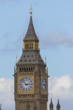 Big Ben or The Elizabeth Tower clock tower of the Palace of Westminster or Houses of Parliment,