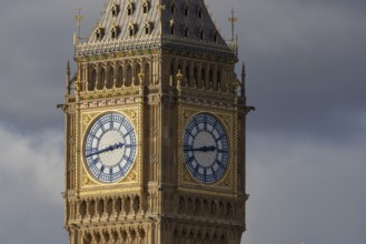 Big Ben or The Elizabeth Tower clock tower of the Palace of Westminster or Houses of Parliment,