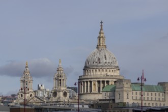 Dome of St. Pauls cathedral, City of London, England, United Kingdom