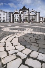 Portas da Cidade, Old Town of Ponta Delgada, SÃ£o Miguel, Azores, Portugal