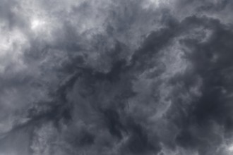 Nature, dark rain clouds, Province of Quebec, Canada
