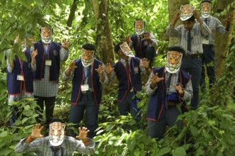 Agartala, Tripura, India, 29-07-2025: Students of NSS (National Service Scheme) unit from Mahatma