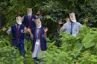 Agartala, Tripura, India, 29-07-2025: Students of NSS (National Service Scheme) unit from Mahatma