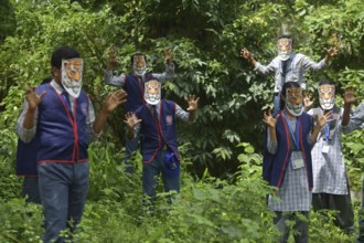Agartala, Tripura, India, 29-07-2025: Students of NSS (National Service Scheme) unit from Mahatma