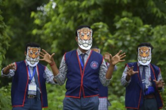 Agartala, Tripura, India, 29-07-2025: Students of NSS (National Service Scheme) unit from Mahatma