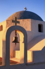 The cupola of the church Agios Ioannis Theologos at sunrise, Serifos, Cyclades Islands, Greece