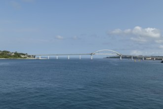 Architecture, Sesoko Bridge, Sesoko-jima, Sesoko Island, Motobu, Kunigami District, Okinawa, Japan