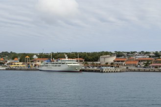 Ferry of the shipping company Marix Line in the harbour of Ie-jima, Ie Island, Motobu, Kunigami