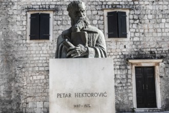 Monument to Petar HektoroviÄ‡, Starigrad, island of Hvar, Dalmatia, Croatia