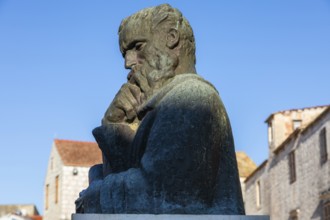 Monument to Petar HektoroviÄ‡, Starigrad, island of Hvar, Dalmatia, Croatia