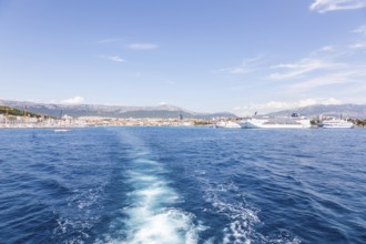 Departure from the harbour of Split, Split, Dalmatia, Croatia