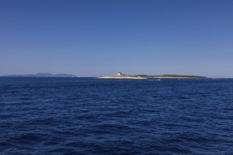 Lighthouse island Pokonji Dol, near Hvar, Dalmatia, Croatia