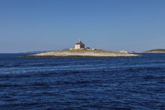 Lighthouse island Pokonji Dol, near Hvar, Dalmatia, Croatia