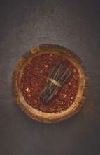 Madder dye, Endro, rhizome for coloring eggs, powder from the roots of endro with onion husks, in a