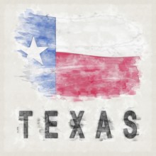 Texas National Colors with Country Name Background