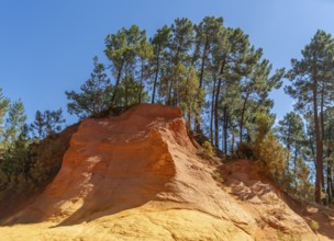 Ochre deposit near Roussillon, a commune in the Vaucluse department of the Provence region in