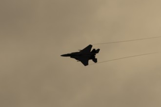 McDonnell Douglas F-15E Strike Eagle fighter military aircraft of the United States air force USAF