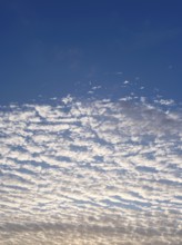 Cloud formation in the sky, background, North Rhine-Westphalia, Germany