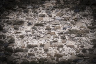 Old stone wall as background, vintage, vignette, North Rhine-Westphalia, Germany