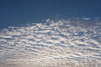 Cloud formation in the sky, background, North Rhine-Westphalia, Germany